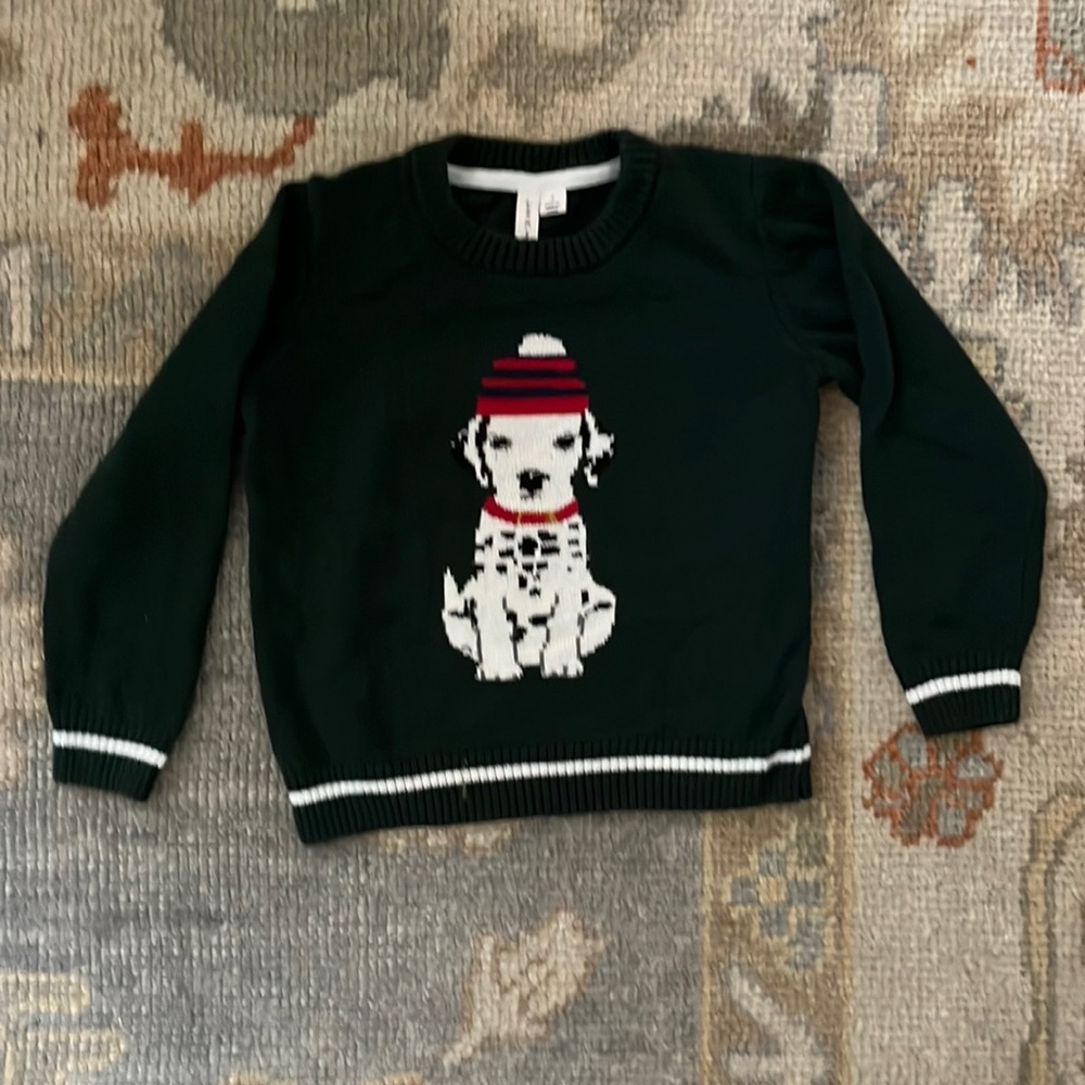 Janie and Jack dalmation sweater- pristine- worn once